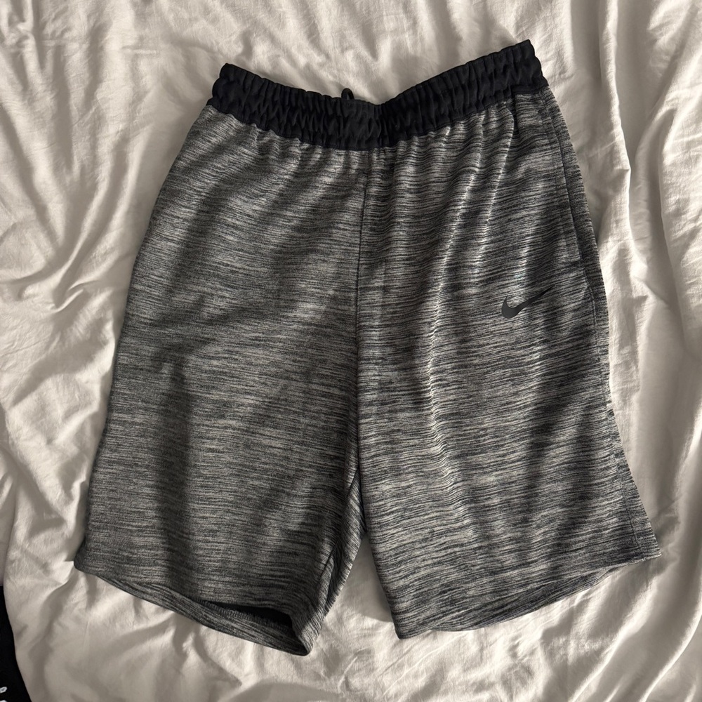 Nike Black and Gray Athletic Shorts